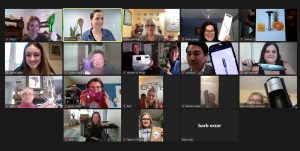 Virtual meet-and-greet session for Vineland’s sensory panel in February, 2022. New and existing panelists introduced themselves and as an ice breaker activity showcased their kitchen must-have item. 